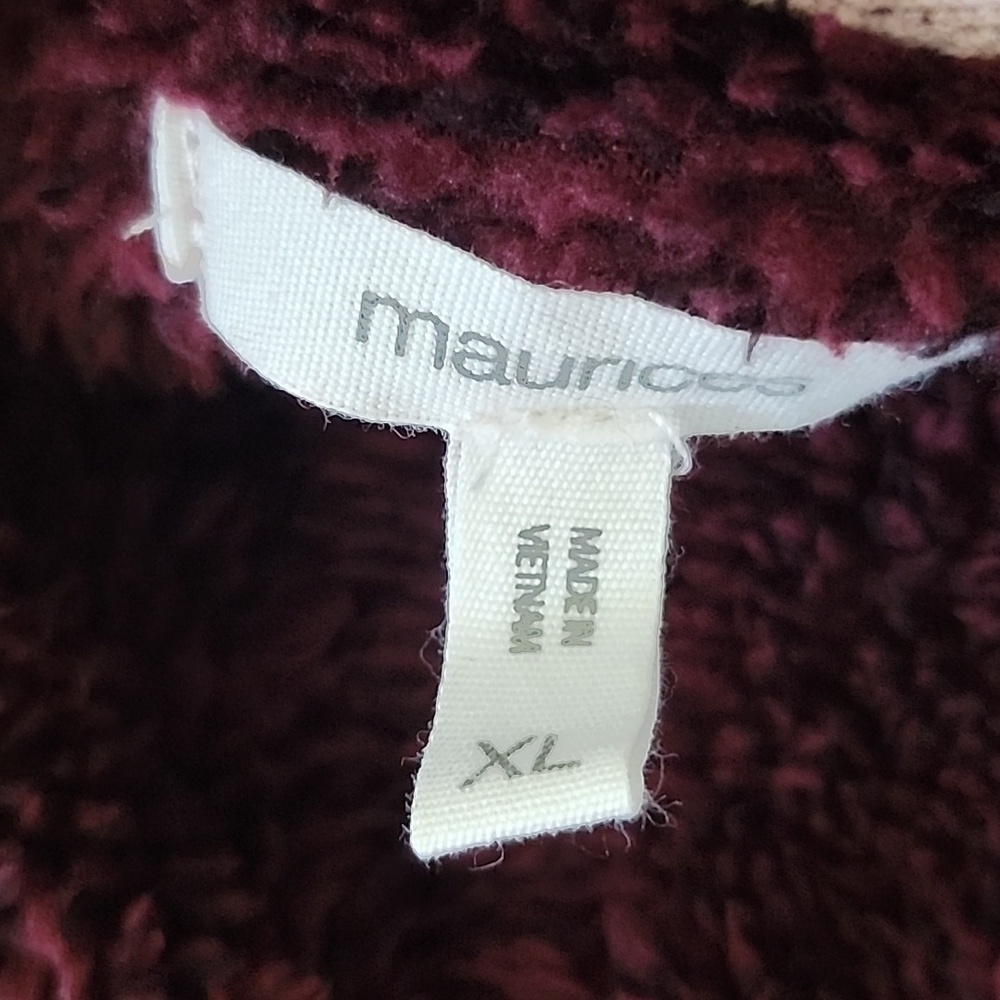 Maurices Multicolored Striped 3/4 Zip Long Sleeve Pullover - Picture 12 of 12